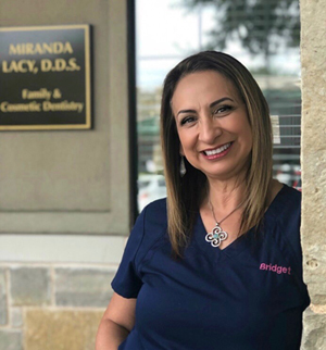 Staff photo (BA) for the office of Plano, TX dentist Dr. Miranda Lacy.